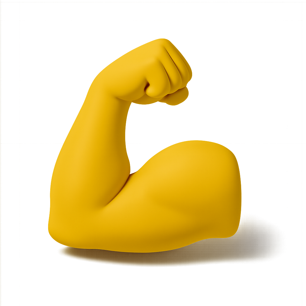 3D icon with strengt